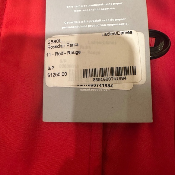 CANADA GOOSE NEVER BEEN WORN ROSSCLAIR PARKA - Picture 2 of 4